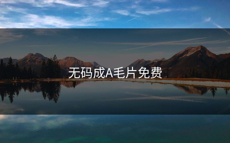 无码成A毛片免费